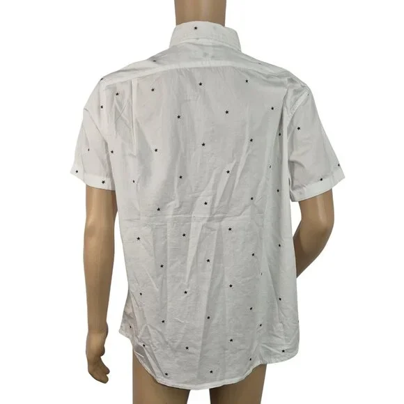 Daniel Cremieux Men's Shirt Size L White Stars United Collection Button Up (57) - Picture 3 of 11